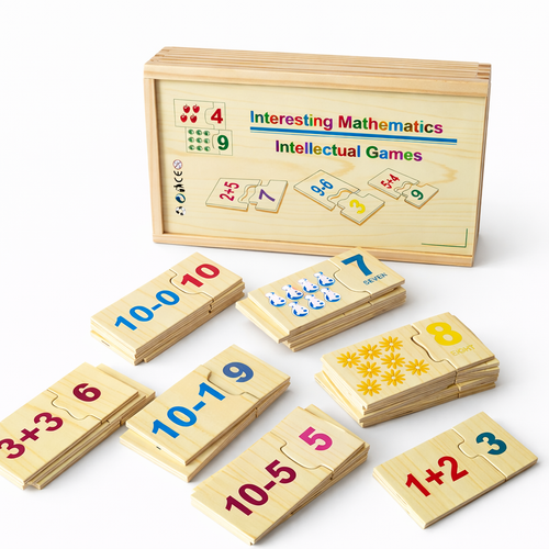 Wooden Math Puzzle Game for Kids – Early Learning Educational Toy