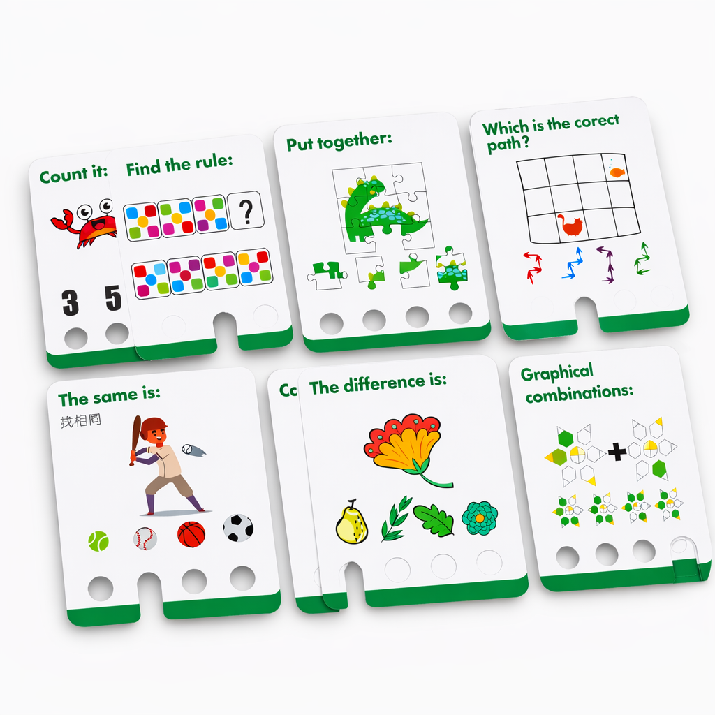 Kids Logic Learning Game – Educational Brain Development Toy (40 Puzzle Cards)