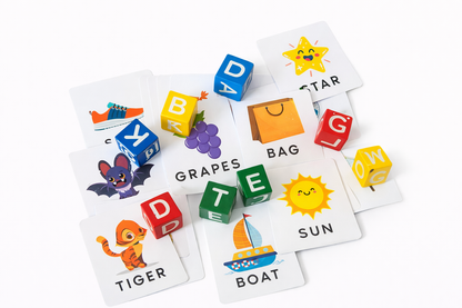 Kids Spell The Word Game – Educational Spelling Learning Toy with Flash Cards (36+ Months)