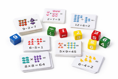 Spell The Number Game – Kids Math Learning Toy with Flash Cards & Dice (3+ Years)