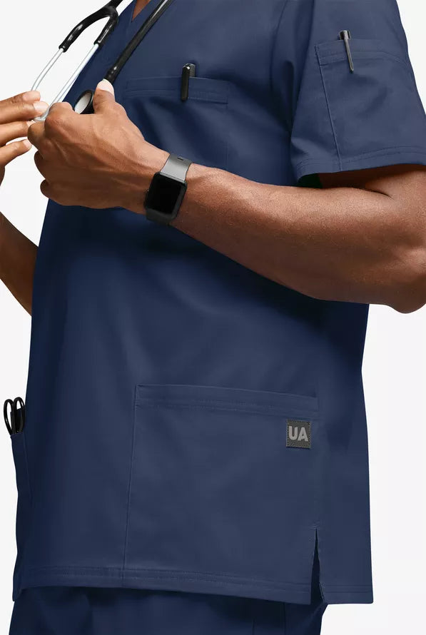 Butter-Soft STRETCH Men's 6-Pocket V-Neck Scrub Top