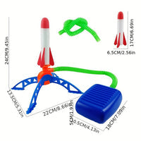 Jump & Launch Air Rocket Toy for Kids