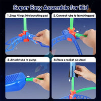 Jump & Launch Air Rocket Toy for Kids
