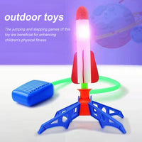 Jump & Launch Air Rocket Toy for Kids